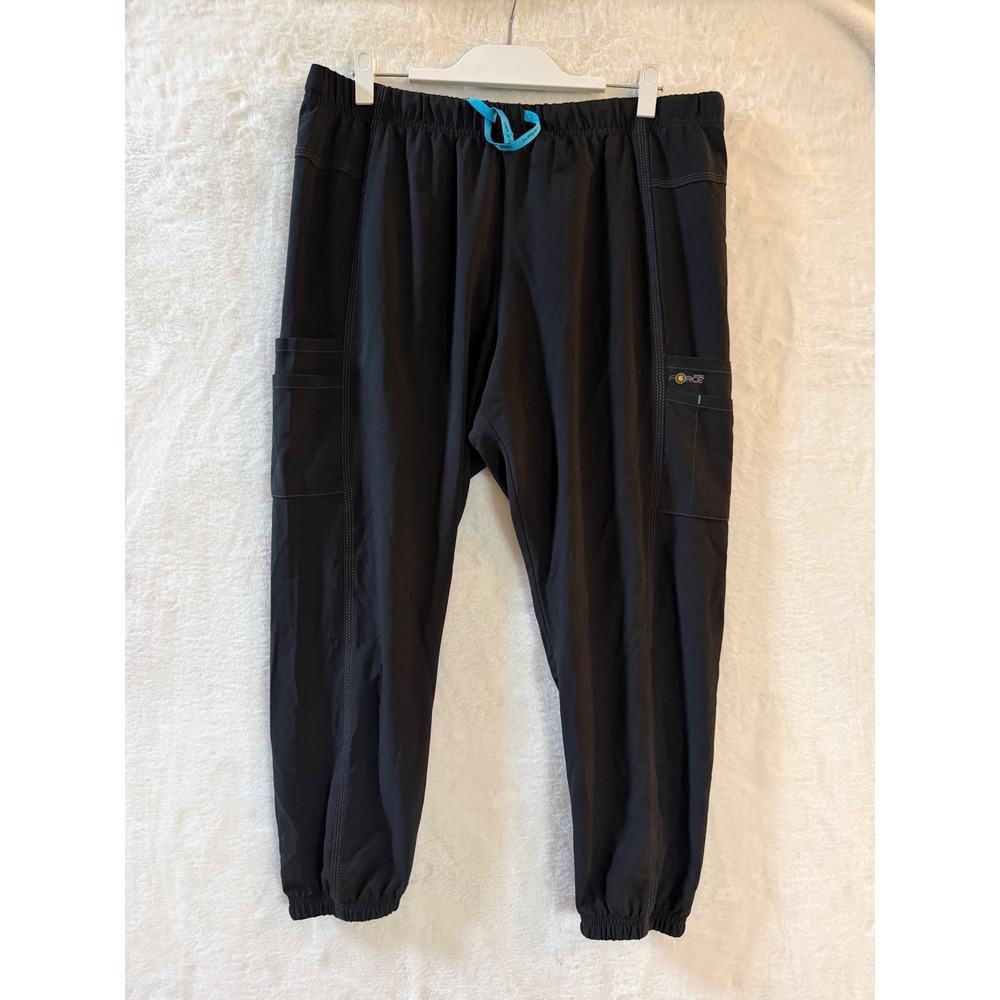 Carhartt Force Scrub Pants Womens XL Black Cargo Jogger Rugged Flex FastDry Work